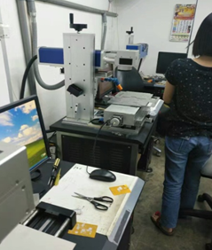 馬來(lái)西亞客戶(hù)使用通發(fā)激光光纖激光打標機